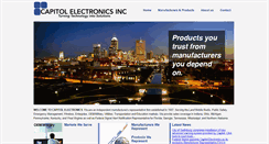 Desktop Screenshot of capitolelectronics.com